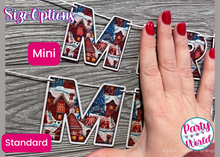 Load image into Gallery viewer, Merry Christmas Gingerbread House Embroidery Flat Style Banner