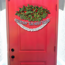 Load image into Gallery viewer, Merry Christmas Gingerbread House Embroidery Flat Style Banner