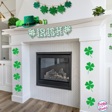 Load image into Gallery viewer, St. Patrick&#39;s Day &quot;IRISH&quot; Large Banner - Disco Ball &amp; Green Rainbows