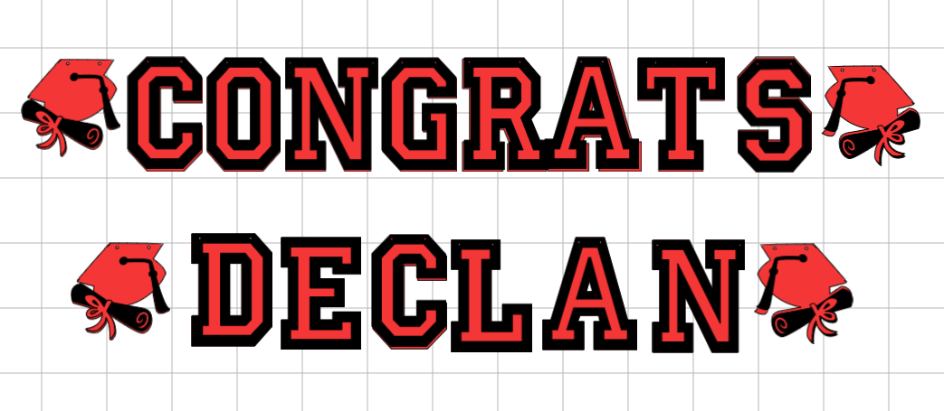 Reserved for Ruthie - Custom Graduation Banner