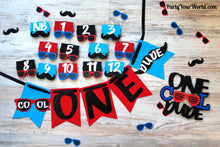 Load image into Gallery viewer, One Cool Dude High Chair Banner