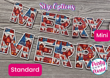 Load image into Gallery viewer, 3D Merry Christmas Gingerbread Embroidery Style Banner