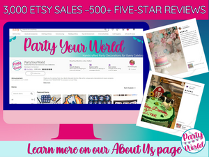 Party Your World website: a vibrant and exciting online platform for all your party needs.