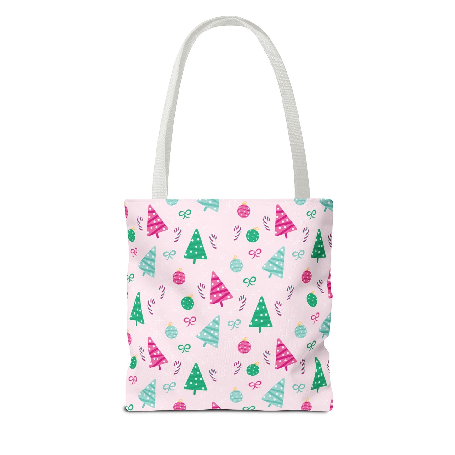 Festive Holiday Tote Bag, Christmas Shopping Bag, Eco-Friendly Gift Bag, Cute Christmas Tree Design, Winter Accessory