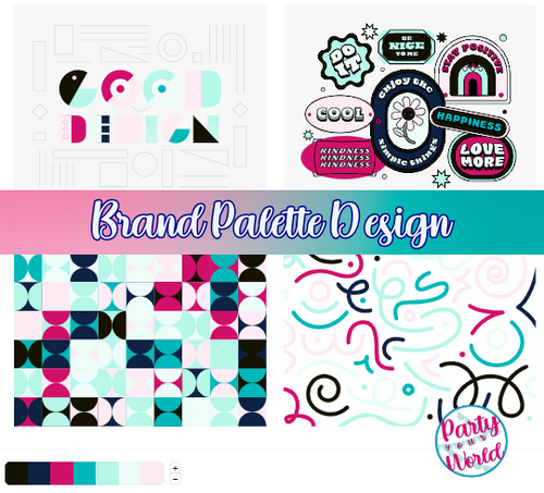 RESERVED for Jessica T., Maple Oranges - Brand Palette Design