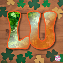 Load image into Gallery viewer, St. Patrick&#39;s Day &quot;IRISH&quot; Banner-Printable Digital Download (PNGs)