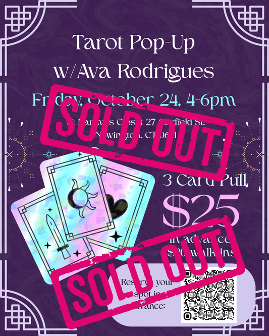 Tarot Pop-up October 24 at Karma's Closet