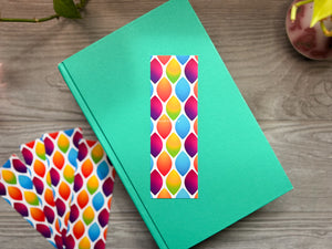 Color Pop Bookmark – Bright Geometric Pattern, Illustrated Bookmark for Readers, Journals & Creative Types