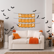 Load image into Gallery viewer, Boo Eek Aah Printable Banner, Halloween Confetti DIY Digital Download Banner - HC24E