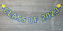 Load image into Gallery viewer, Large Graduation Banner | Red &amp; Blue or Any School Varsity Colors