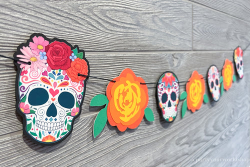 Day of the Dead - Halloween Garland