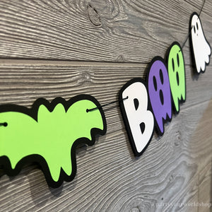 Hey Boo - Bright Halloween Banner