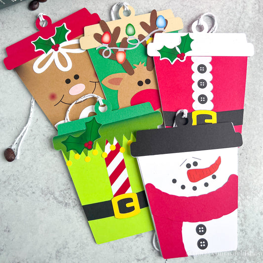 Holiday Latte Gift Card Holders