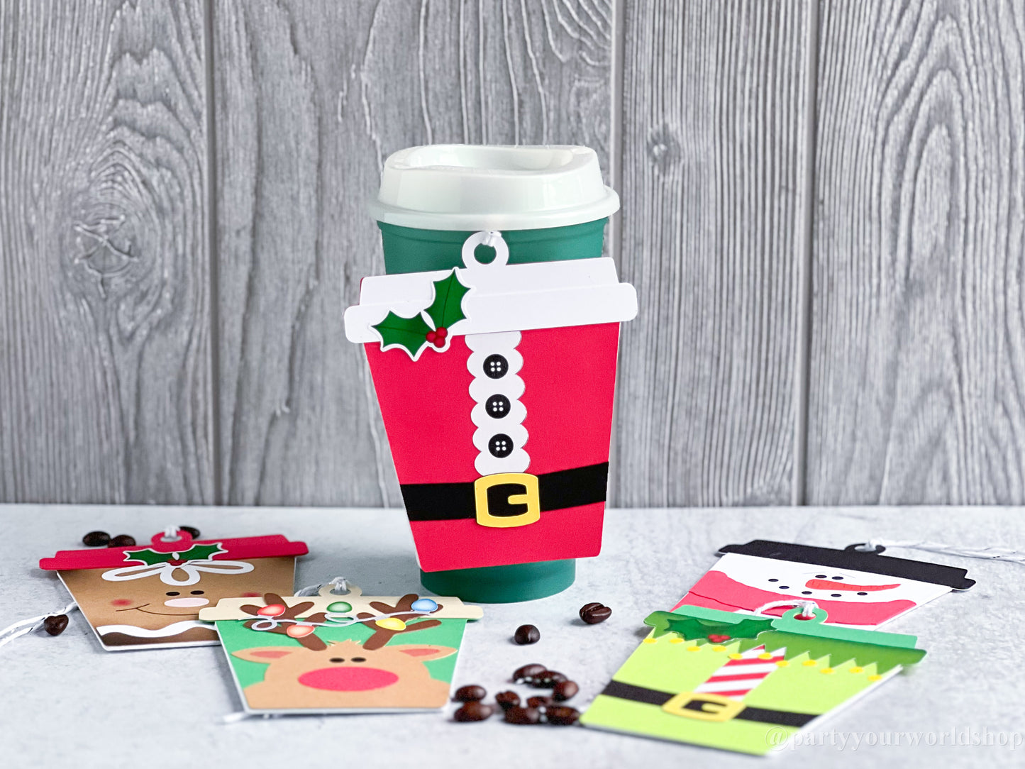 Holiday Latte Gift Card Holders