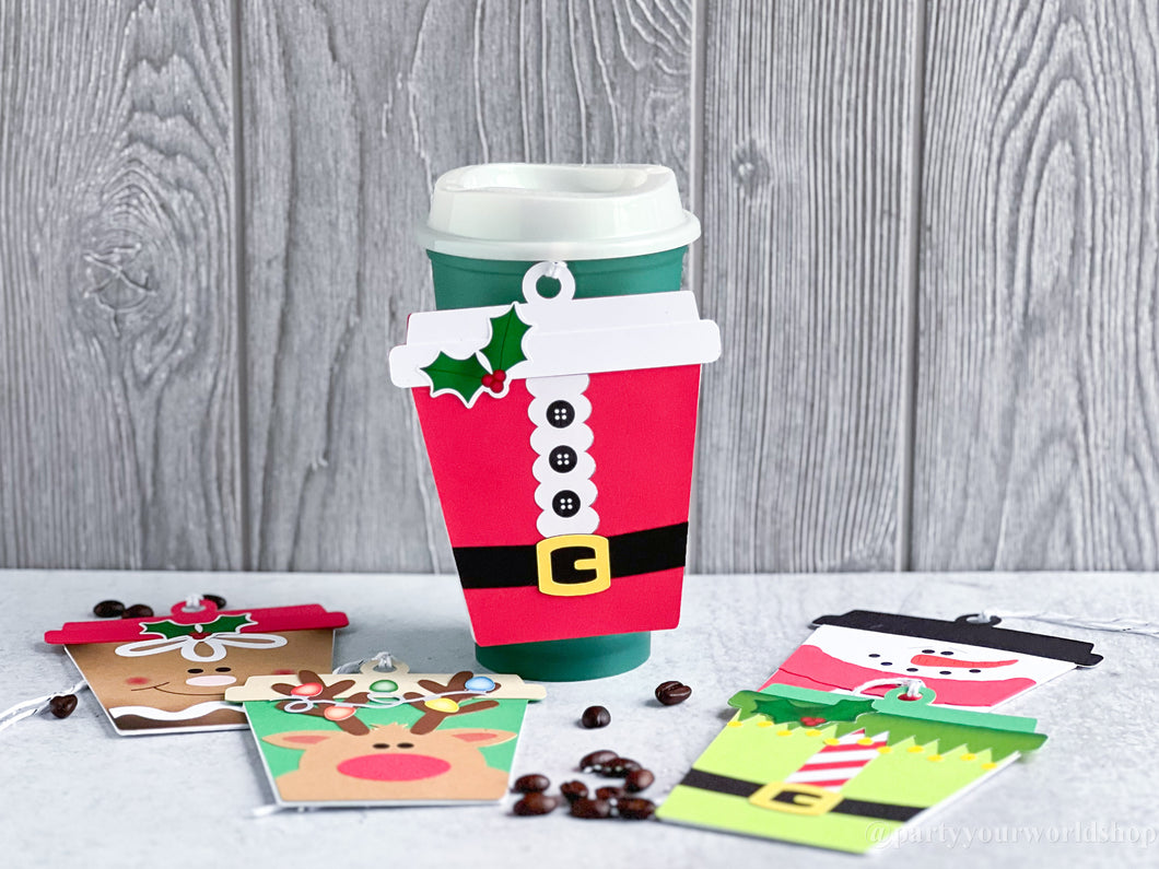 Holiday Latte Gift Card Holders