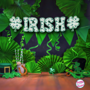 St. Patrick's Day "IRISH" Banner-Printable Digital Download (PNGs)