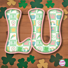 Load image into Gallery viewer, St. Patrick&#39;s Day &quot;LUCKY&quot; Banner - Printable Digital Download (PDF)