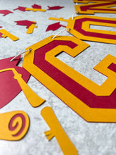 Load image into Gallery viewer, Large Graduation Banner | Maroon &amp; Gold or Any School Varsity Colors
