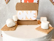 Load image into Gallery viewer, S&#39;mores Mini Cake Topper, Smash Cake Topper
