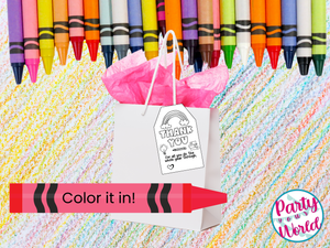 Editable Teacher Gift Tags | Canva Template – Kids Can Color + Customize