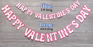 Valentine's Day Bnner size comparison by Party Your World