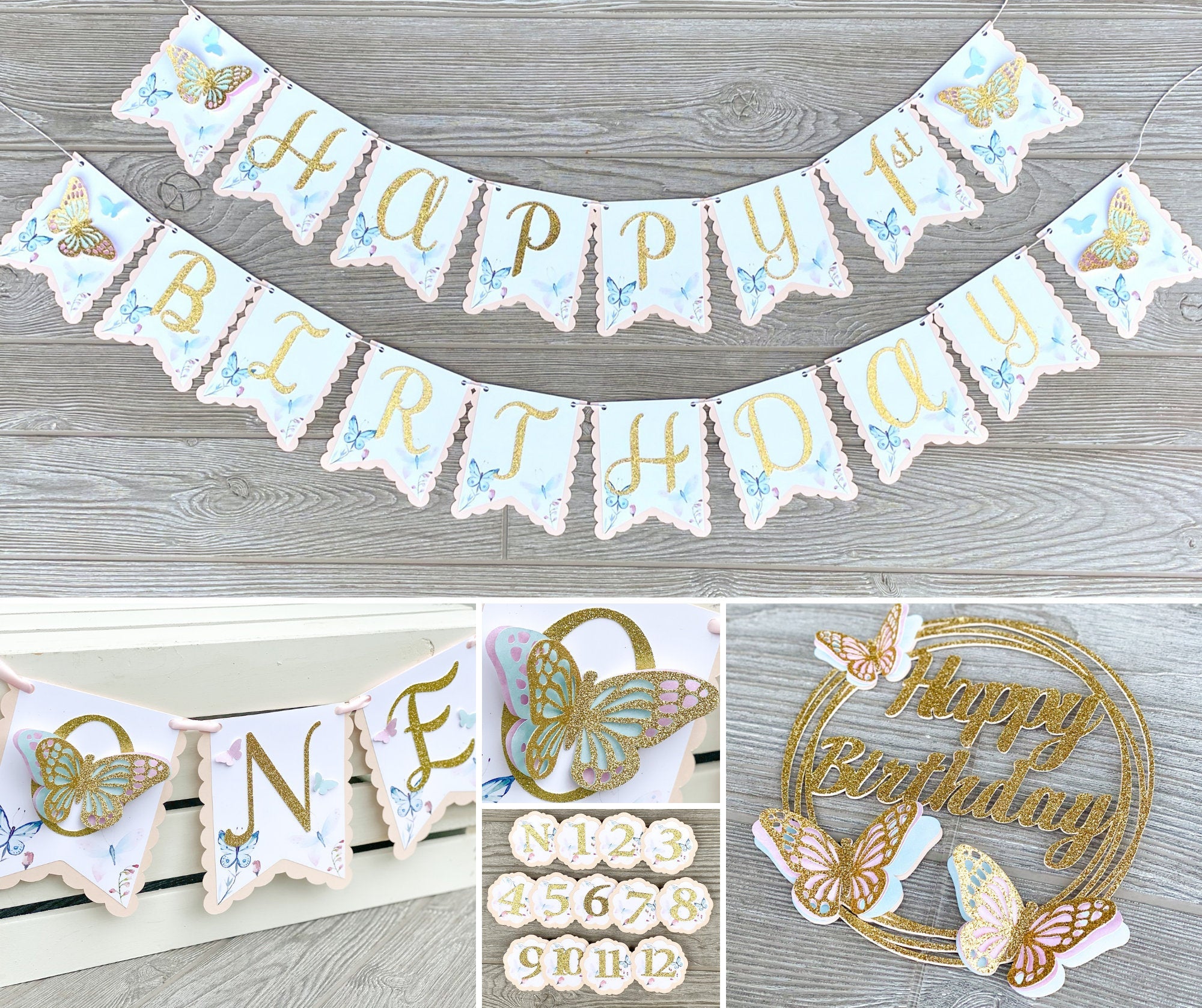 butterfly-happy-birthday-banner-butterfly-garden-birthday-decorations-party-your-world for Free Printable Butterfly Birthday Banner Butterfly Happy Birthday Banner, Butterfly Garden Birthday Decorations – Party Your World for Free Printable Butterfly Birthday Banner