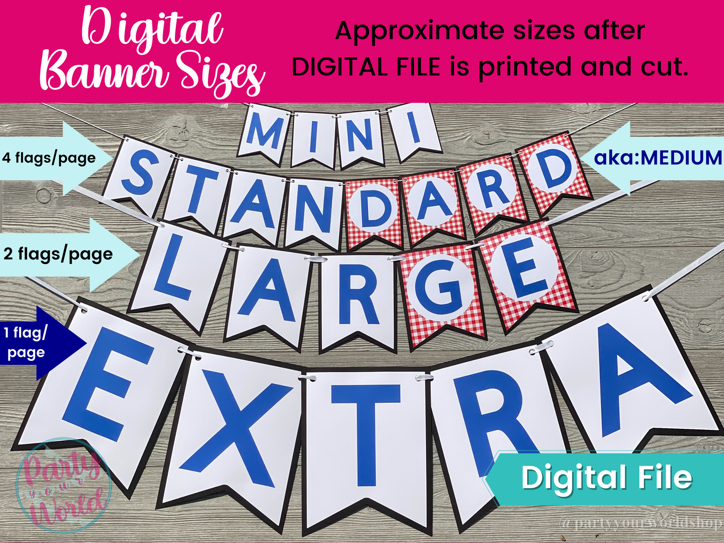 Mini Christmas Digital Alphabet Banner , Printable Instant Download Christmas Decorations
