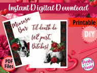 Galentine's Day Printable Sign, Instant Digital Download Valentine's Day Brunch Sign, Anti-Valentine's Day Party Decor - GD23