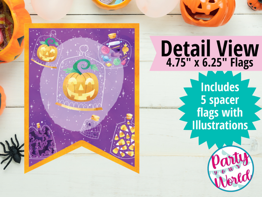 Halloween Kids' Potions Large Banner, Printable Instant Download Halloween Decorations