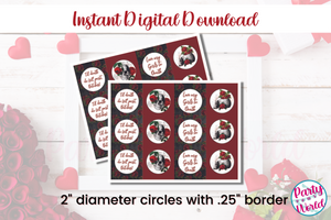 Galentine's Day Cupcake Toppers, DIY Instant Digital Download Valentine's Day Party Decor - GD23