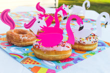 Load image into Gallery viewer, Pool Float Cupcake Toppers / Donut Toppers, Summer Pool Party Dessert Table Decor, Unicorn Float, Swan Float, Flamingo Float Decorations