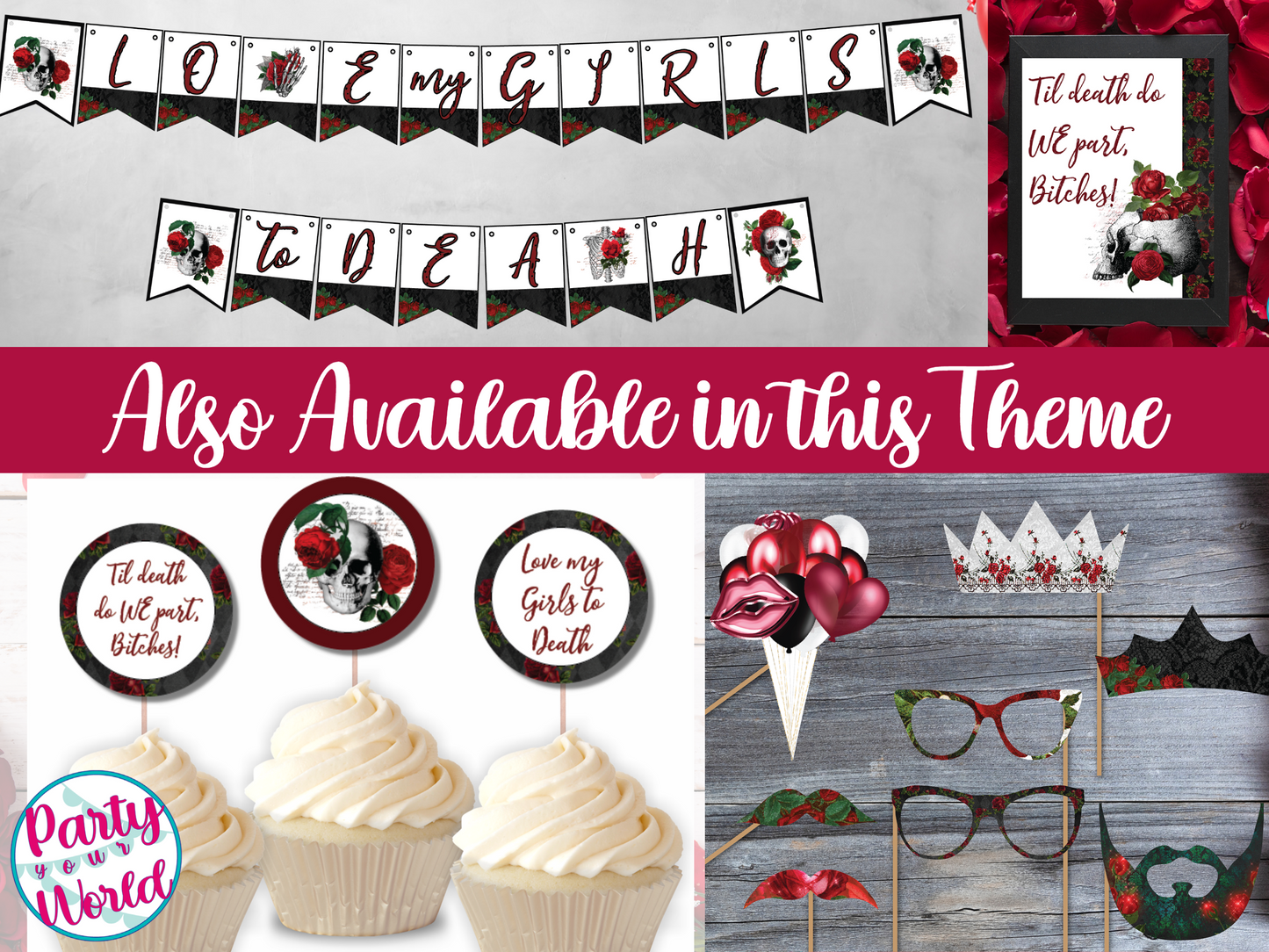 Galentine's Day Printable Sign, Instant Digital Download Valentine's Day Brunch Sign - GD23
