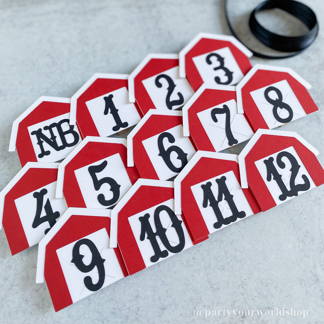 Barnyard First Birthday Photo Clips, Barn Milestone Picture Banner, Farm 1st Birthday Party Decor, Barnyard Monthly Pic Display