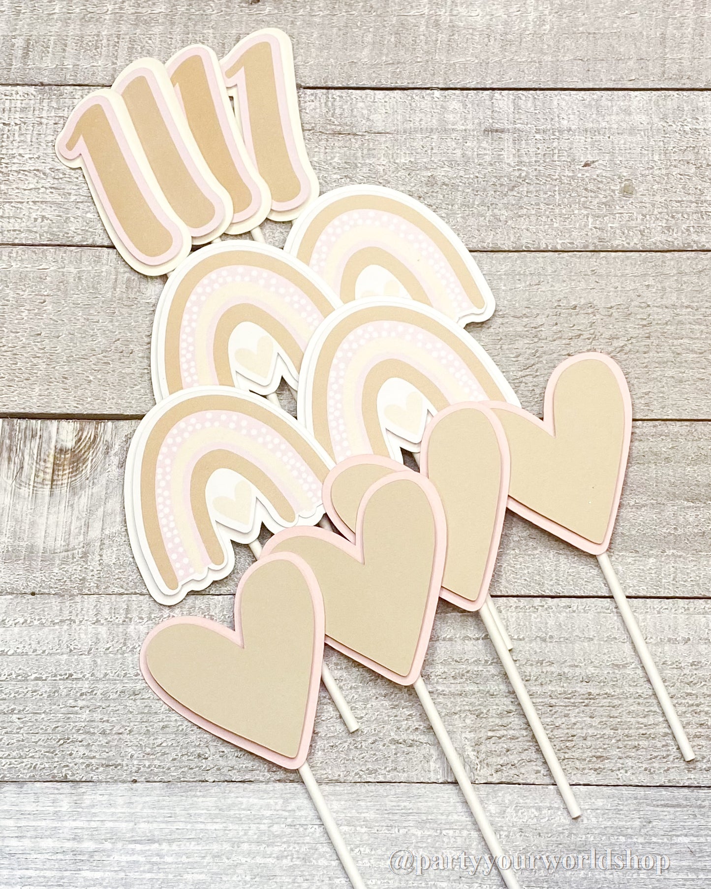 Custom Cupcake Toppers by Party Your World