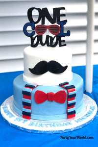 One Cool Dude Cake Topper