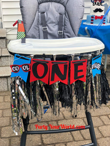 One Cool Dude High Chair Banner