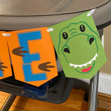 Load image into Gallery viewer, Dinosaur &quot;ONE&quot; High Chair Banner