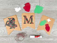 Load image into Gallery viewer, DIY Christmas Banner Kit, Christmas Crafts for Adults, Make Your Own Holiday Decor, Virtual Party Craft Activity, Crafty Christmas Gift