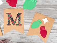 Load image into Gallery viewer, DIY Christmas Banner Kit, Christmas Crafts for Adults, Make Your Own Holiday Decor, Virtual Party Craft Activity, Crafty Christmas Gift