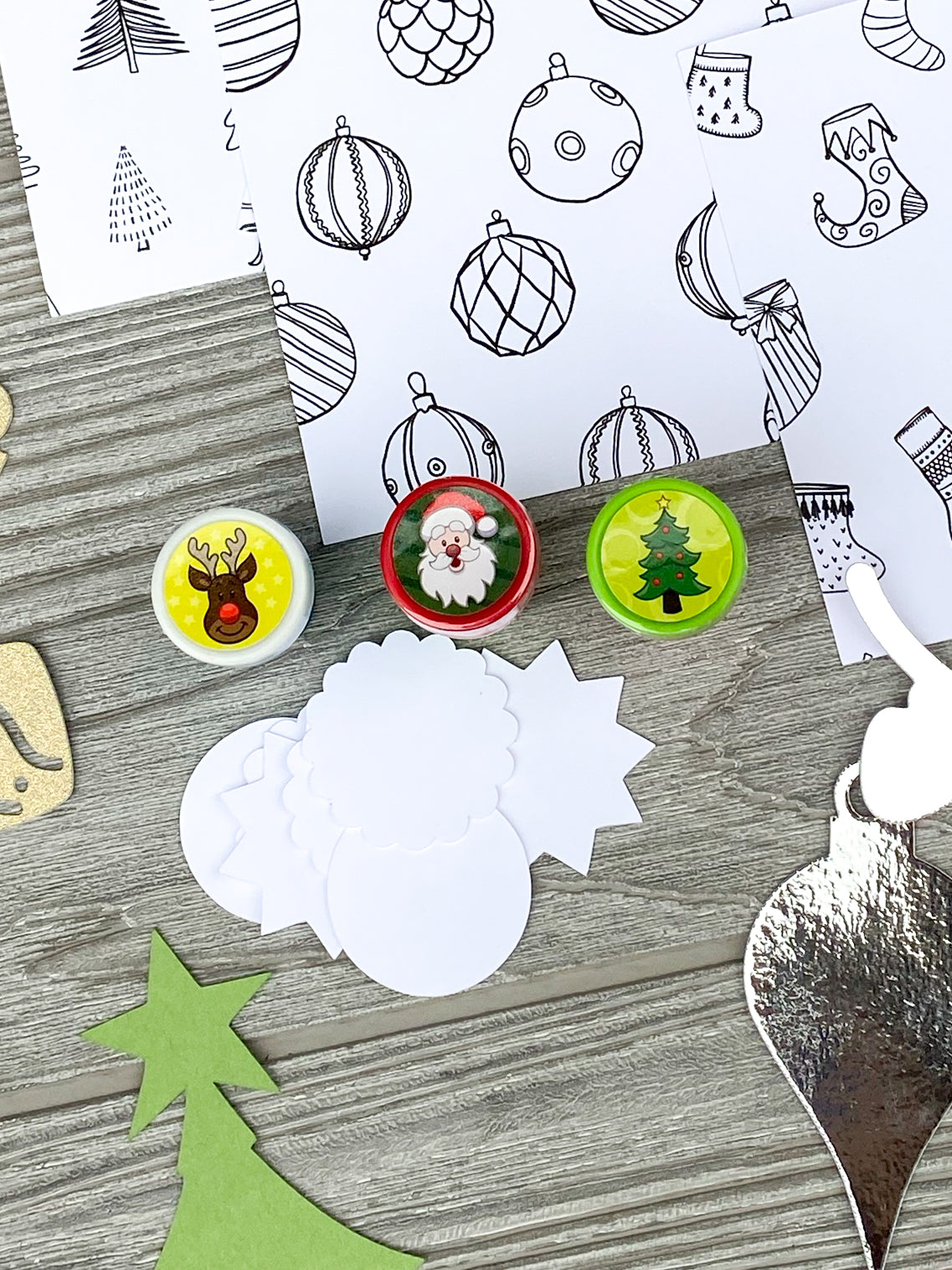 Christmas Craft Kit for Kids, DIY Christmas Cards, Arts and Crafts Set for Children, Holiday Craft Activity, Keepsake for Grandparents
