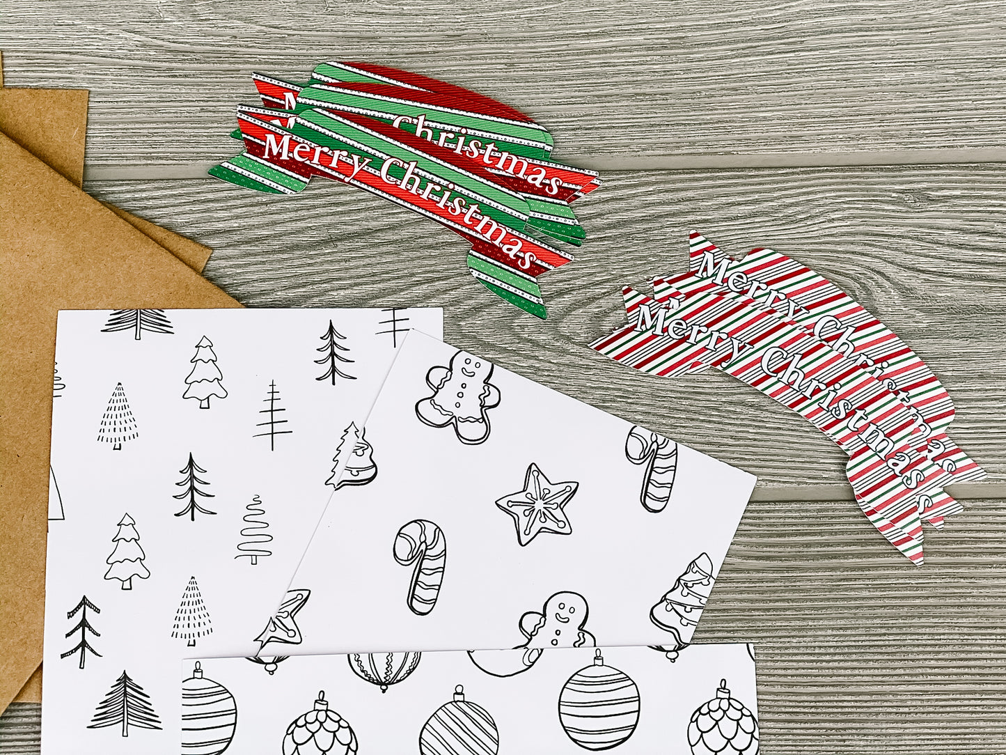 Christmas Craft Kit for Kids, DIY Christmas Cards, Arts and Crafts Set for Children, Holiday Craft Activity, Keepsake for Grandparents