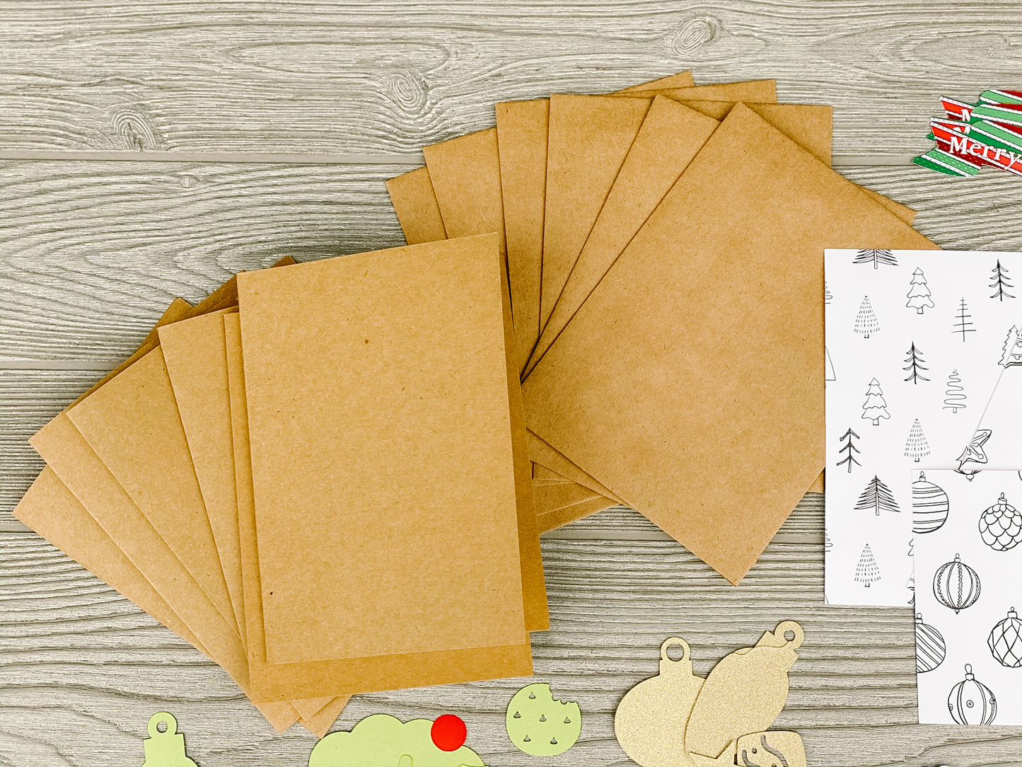 Christmas Craft Kit for Kids, DIY Christmas Cards, Arts and Crafts Set for Children, Holiday Craft Activity, Keepsake for Grandparents