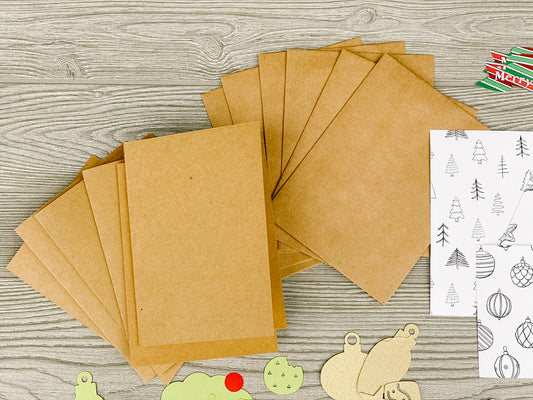 Christmas Craft Kit for Kids, DIY Christmas Cards, Arts and Crafts Set for Children, Holiday Craft Activity, Keepsake for Grandparents