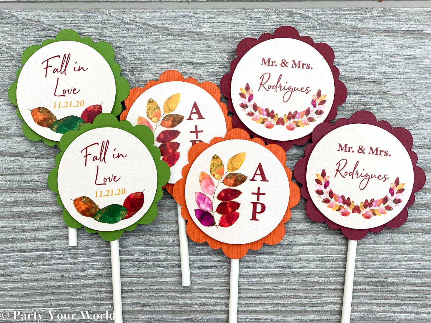 Custom Cupcake Toppers by Party Your World