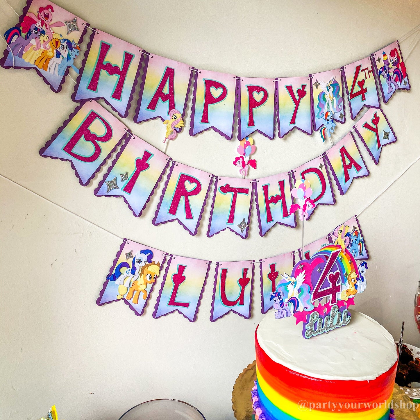 RESERVED for Ayla W. Custom Banners by Party Your World
