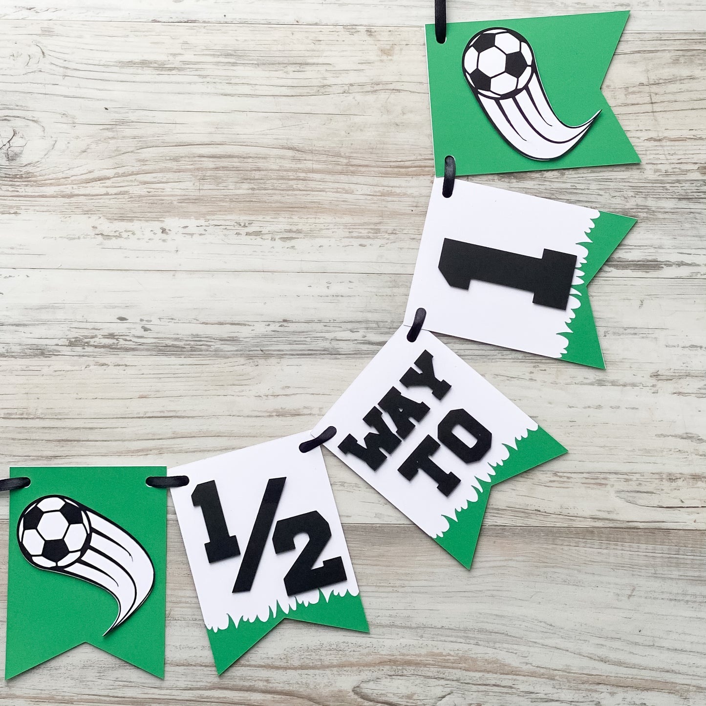 Soccer High Chair Banner, Soccer ONE Banner, Soccer Half Birthday Banner, Soccer First Birthday Decor